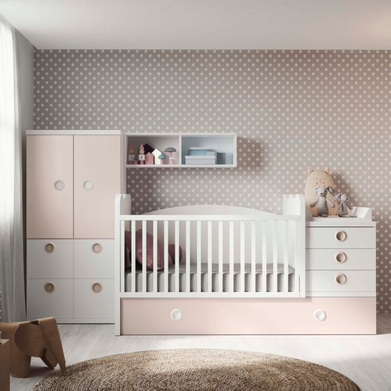 Fabricantes Muebles Juveniles - J.Gorbe - Dormitorio Cuna Composición 31
