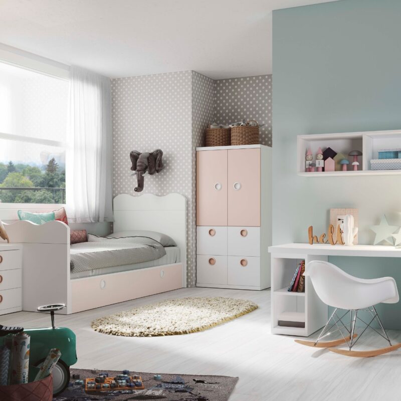 Fabricantes Muebles Juveniles - J.Gorbe - Dormitorio Cuna Composición 31