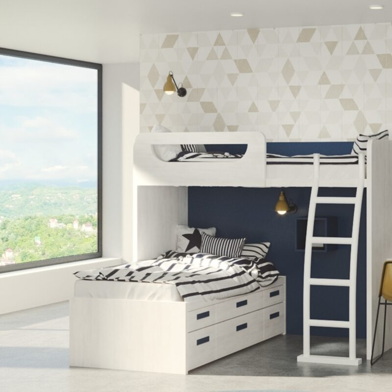 Fabricantes Muebles Juveniles - J.Gorbe - Dormitorio Litera Composición 24